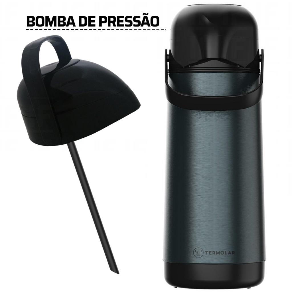Garrafa Termica Lumina 1L Bomba De Pressao Termolar