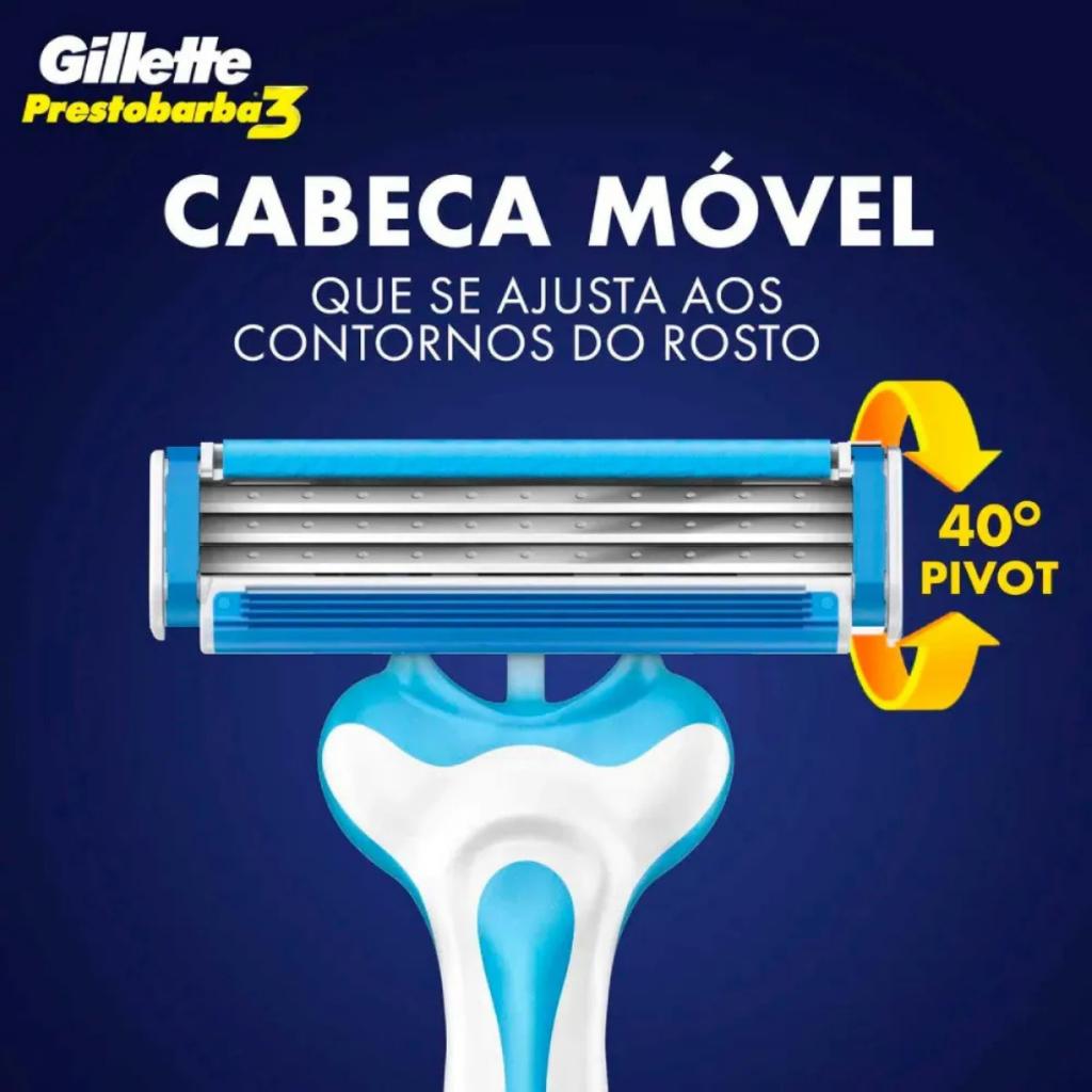 Aparelho De Barbear Gillette Prestobarba 3 Cool Com 2 Unidades