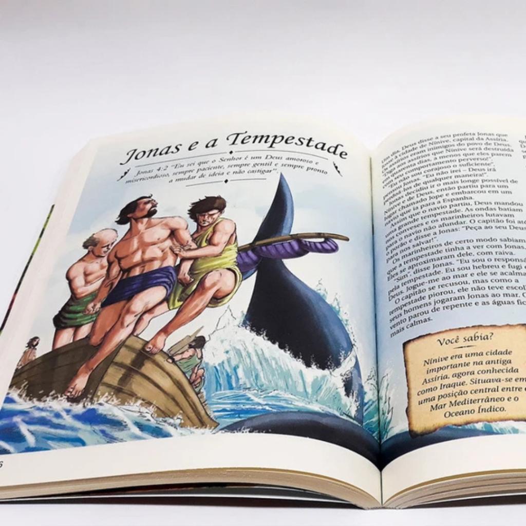 A Bíblia Das Crianças Histórias Ilustradas Do Antigo E Novo Testamento Tamanho Grande