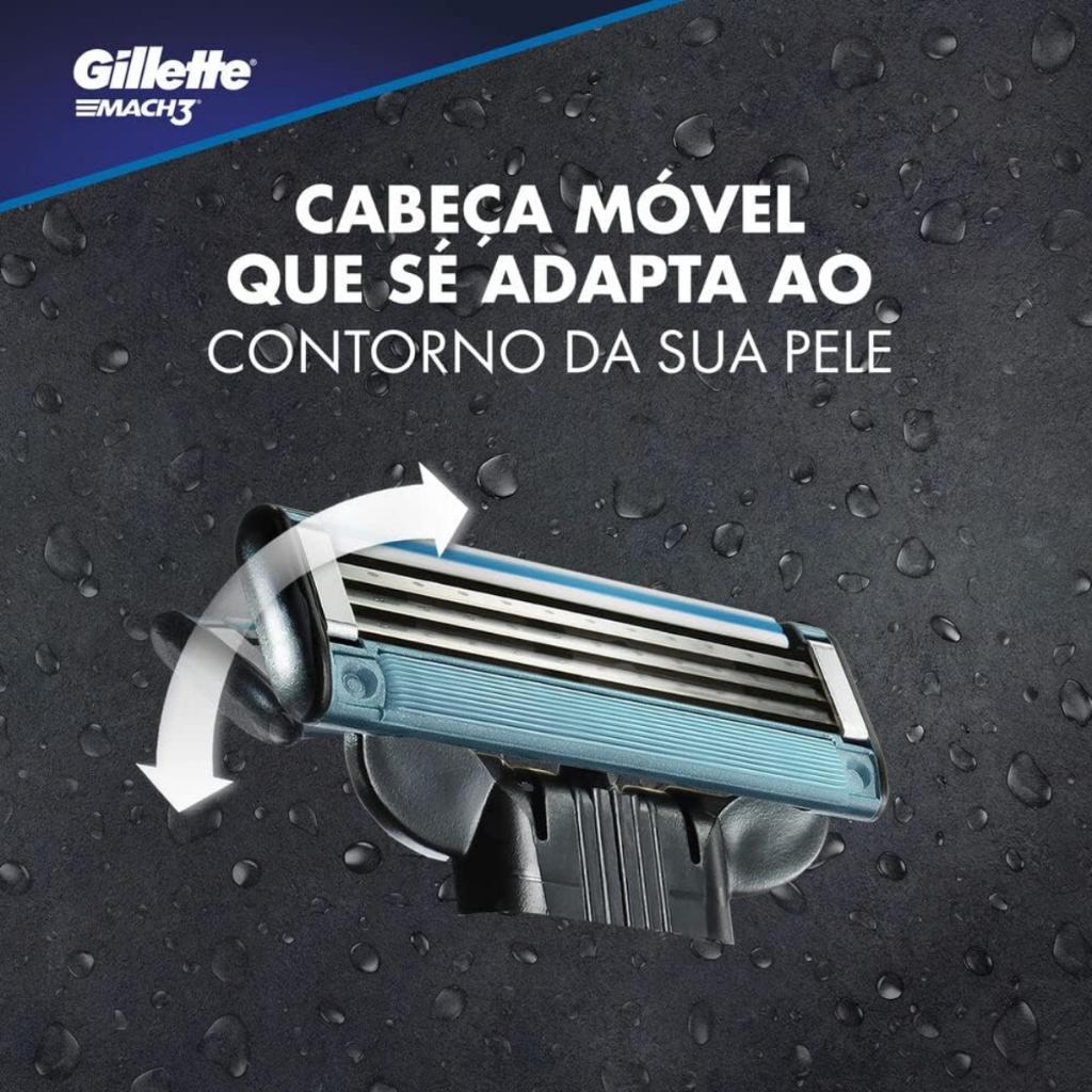 Carga Gillette Mach3 Com 2 Cartuchos