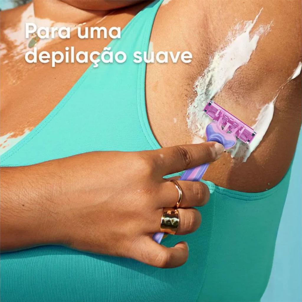 Aparelho De Depilar Feminino Gillette Prestobarba 3 Com 2 Unidades