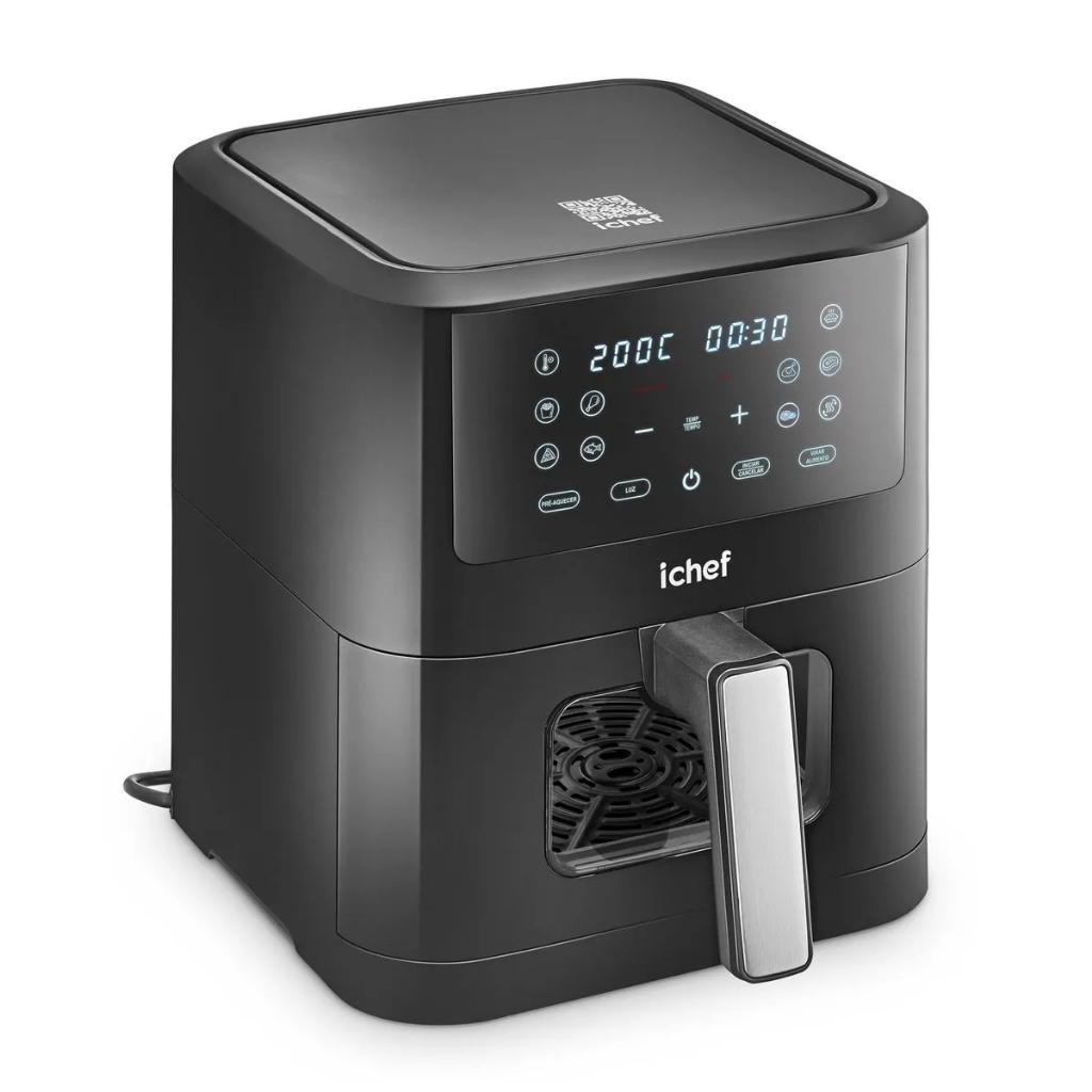 Fritadeira Elétrica Airfryer Ichef Polishop Smart Vision 6L