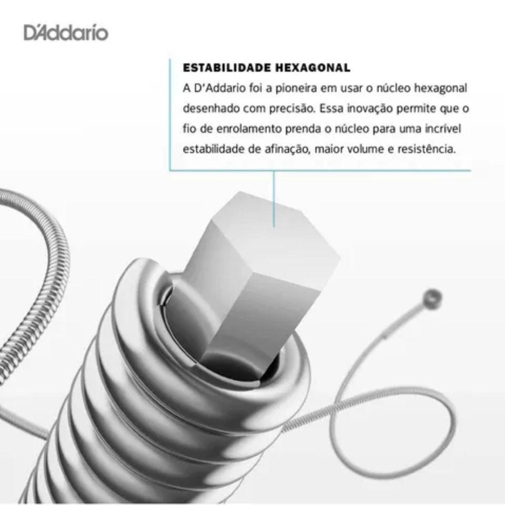 Encordoamento Daddario EJ16 012 P/violão Aço