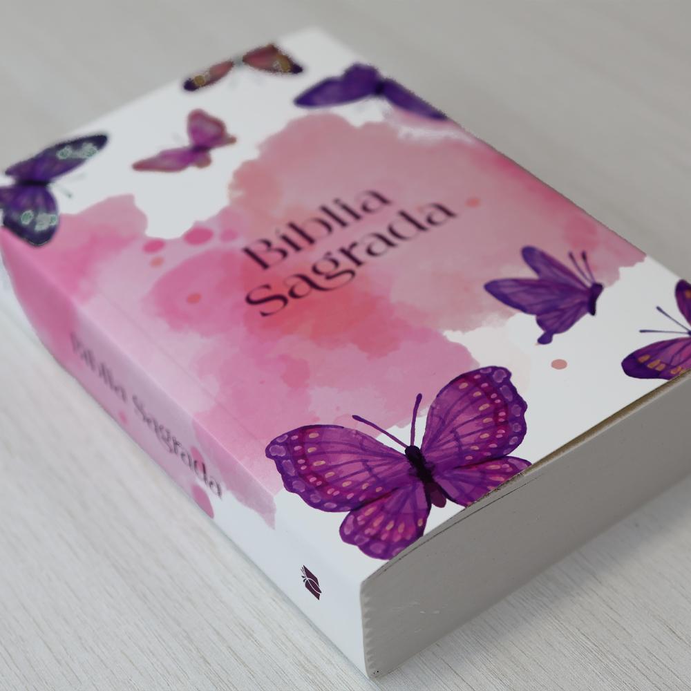 Bíblia Sagrada Nvi Borboleta Aquarela - Editora Plenitude Distribuidora