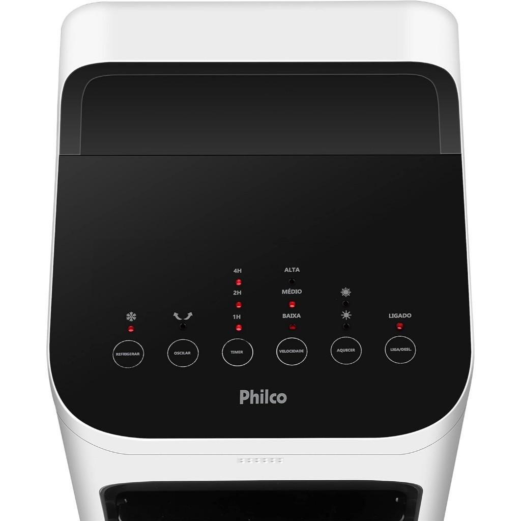 Climatizador De Ar Quente E Frio Philco Pcl10 Com Display Touch E Controle Remoto