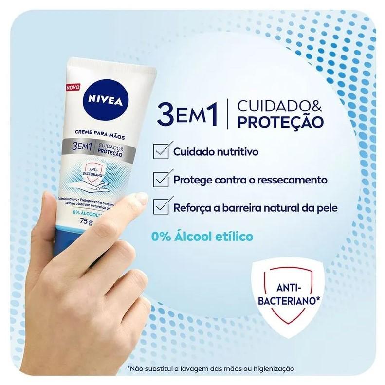 Creme Para Mãos 3 Em 1 Nivea