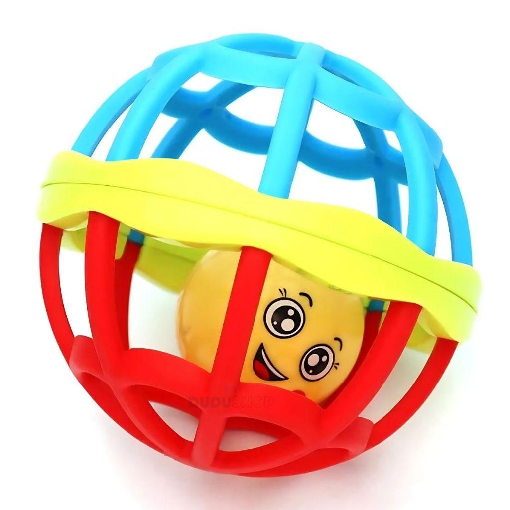 Brinquedo Bolinha Chocalho Macio Silicone Bebe Sensorial Chocalho Bebes Ball Baby Mordedor Macio