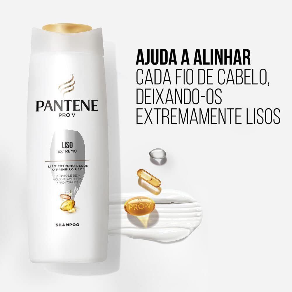 Kit Pantene Liso Extremo Shampoo 350ml + Condicionador 175ml