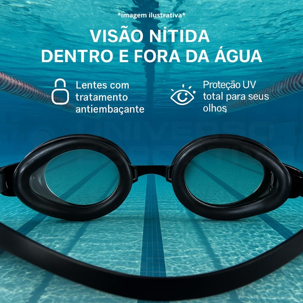Óculos Natação Arena Drive 3 Mergulho Piscina Profissional Antiembaçante Transparente Proteção Uv