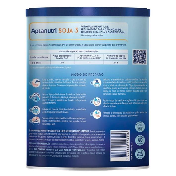 Kit 4x Aptanutri Soja 3 Danone 800g