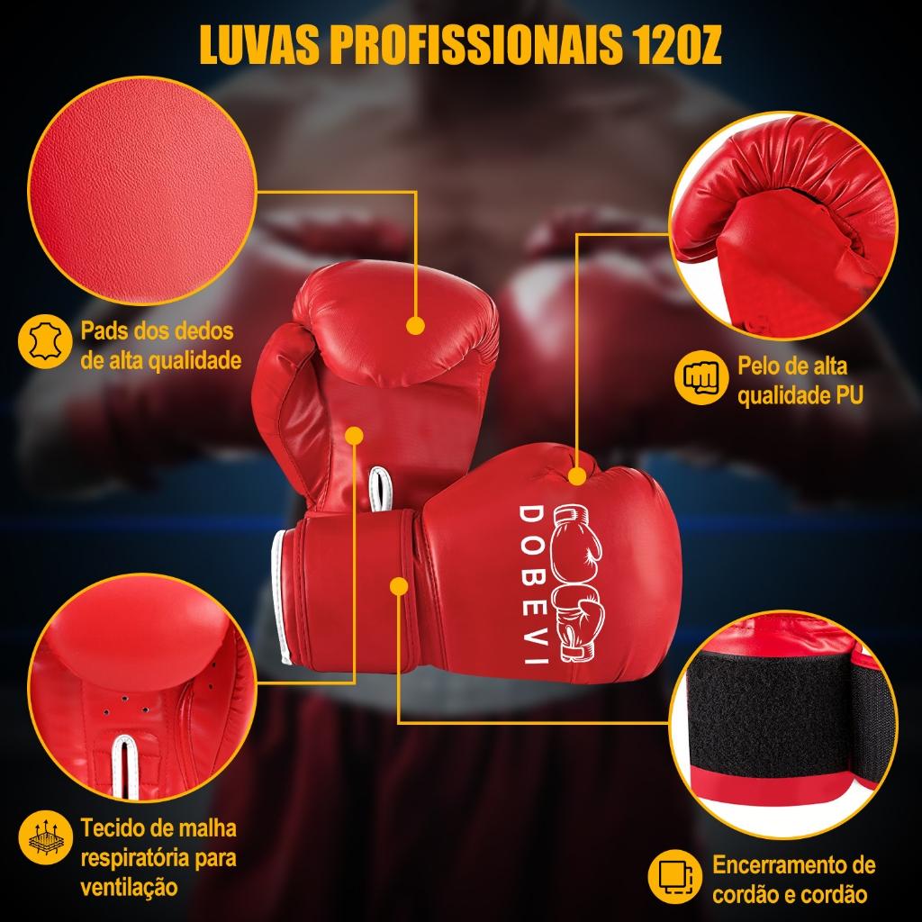 Saco Pancada 120cm+ Socador Boxe+360 Gancho+ Perda Gordura