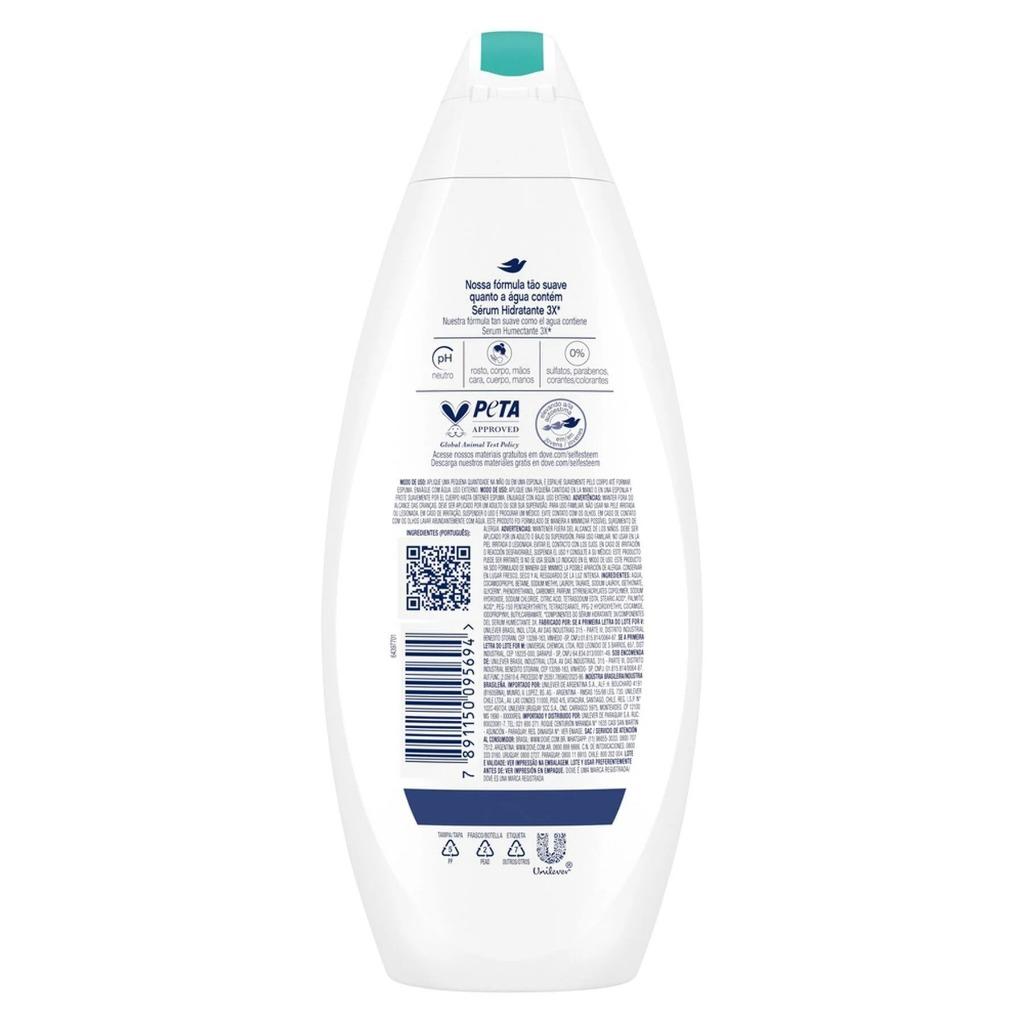 Sabonete Líquido Dove Pele Sensível Hipoalergênico Com 250ml