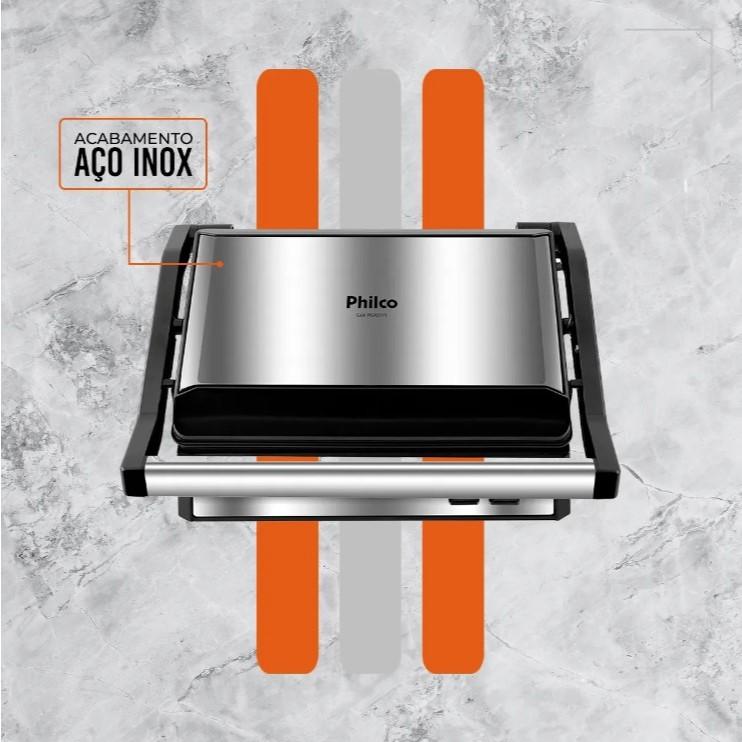 Grill E Sanduicheira Philco Pgr21pi Maxx Clean 1000w