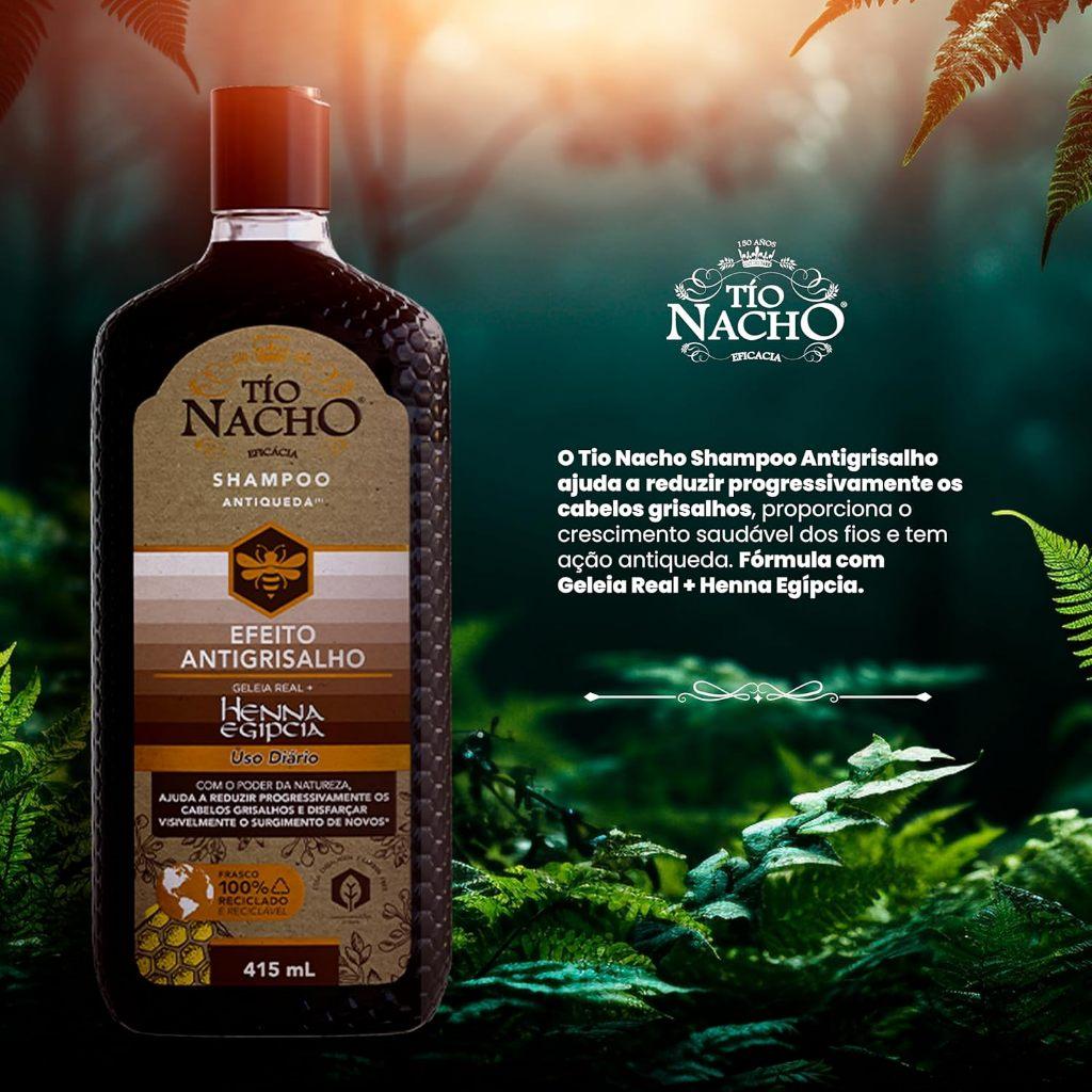 Shampoo Tio Nacho Efeito Antigrisalho Antiqueda 415ml