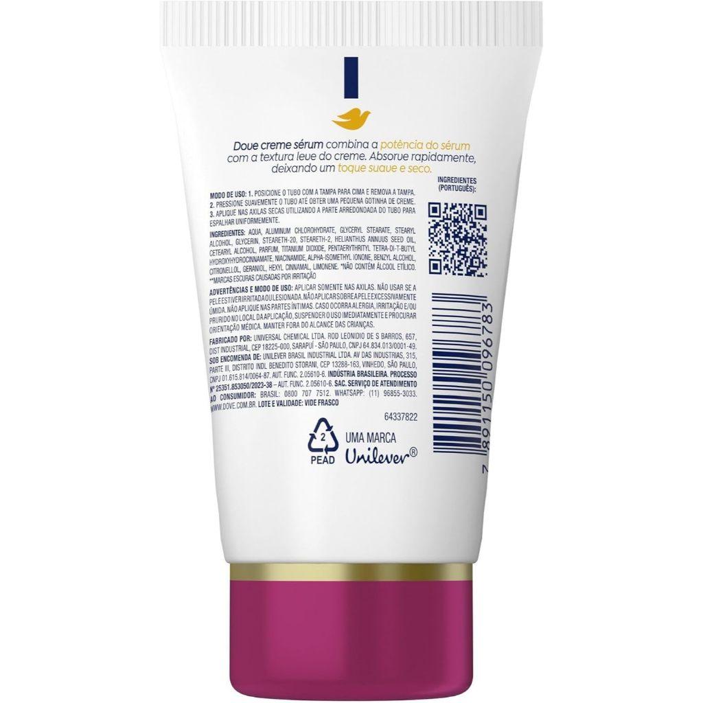 Desodorante Antitranspirante Dove Em Creme Previne Escurecimento 48h Com 50g