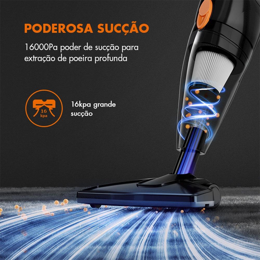 Gaabor Aspirador De Pó 2 Em 1 Sucção Forte De 16000pa Dust Off Silent Fácil De Armazenar Gvcw-m15a -1