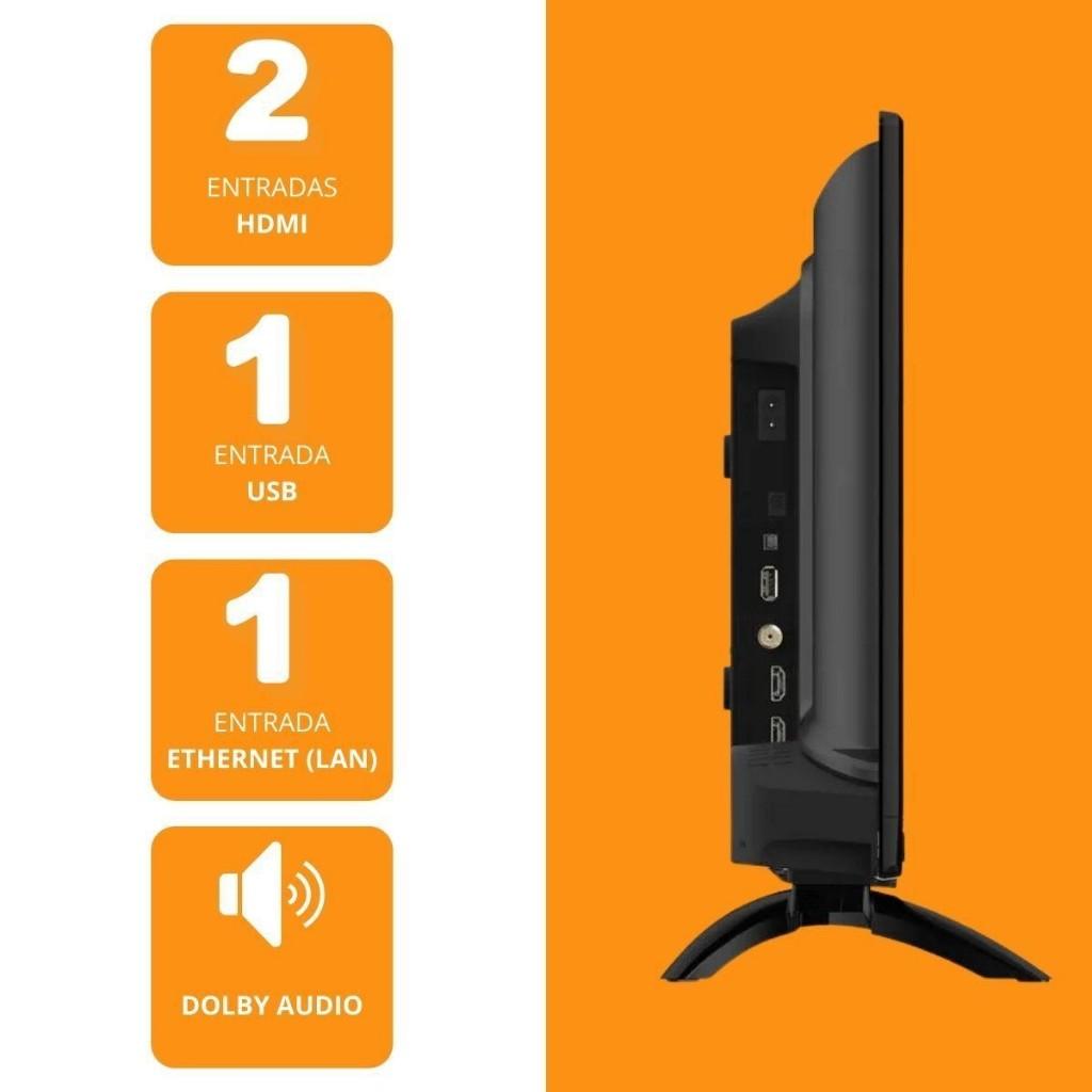 Smart TV 24 Philco LED Roku TV Dolby Audio Netflix E Globoplay