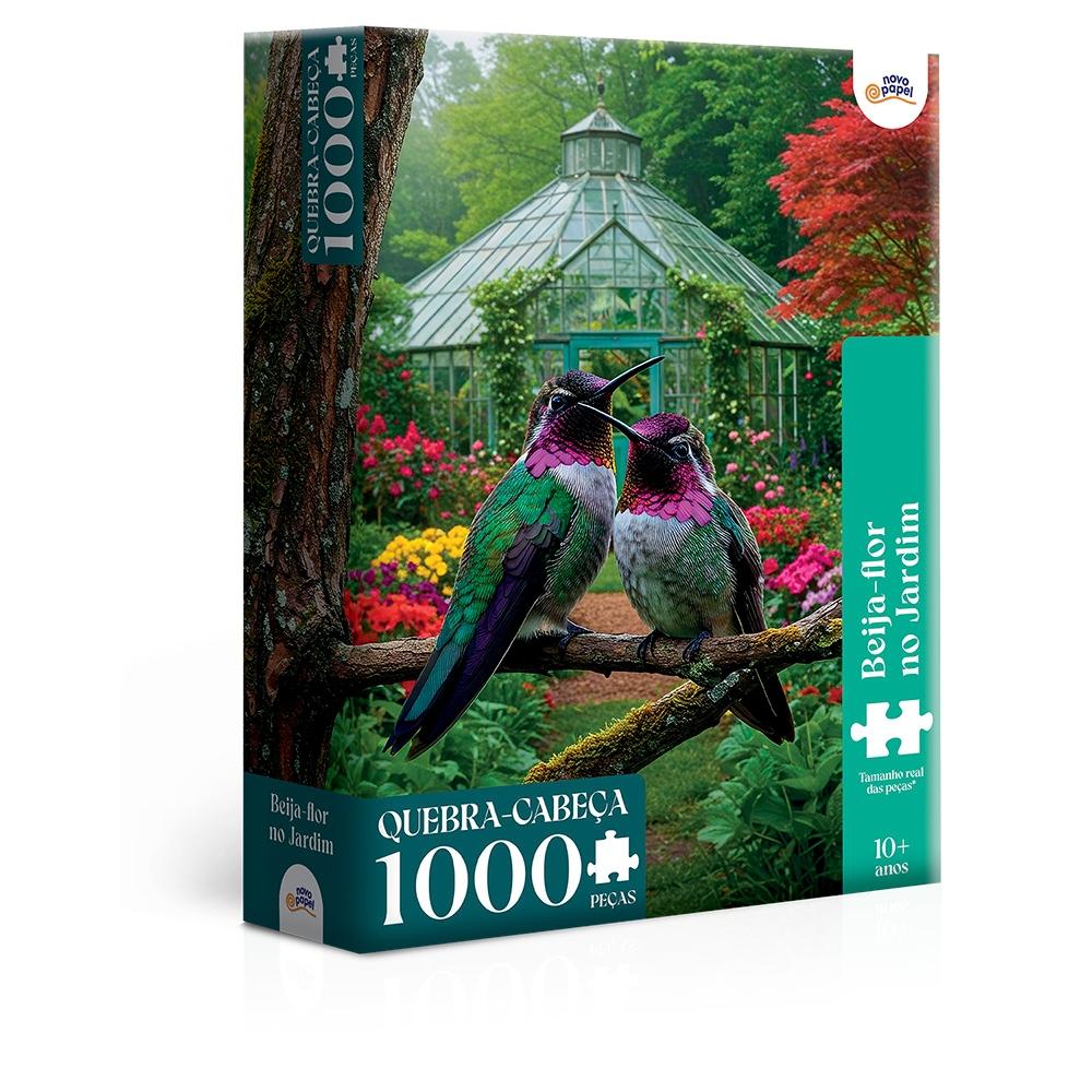 Quebra Cabeça Beijas Flores No Jardim 1000 Peças - Toyster