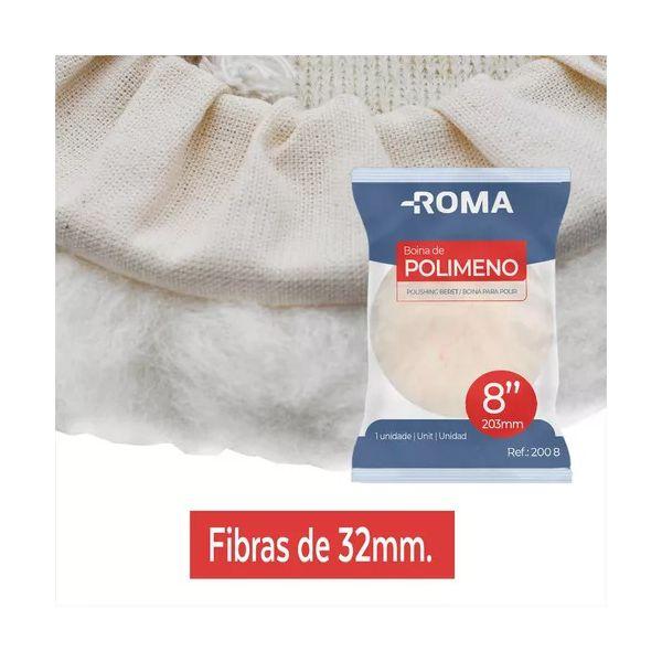Boina De Lã Para Polimento 8pol. Para Politriz Furadeira Esmerilhadeira Profissional Automotivo