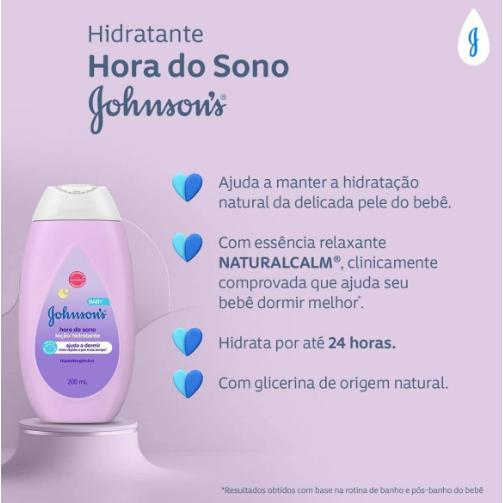 Loção Hidratante Johnson S Baby Hora Do Sono 200 Ml