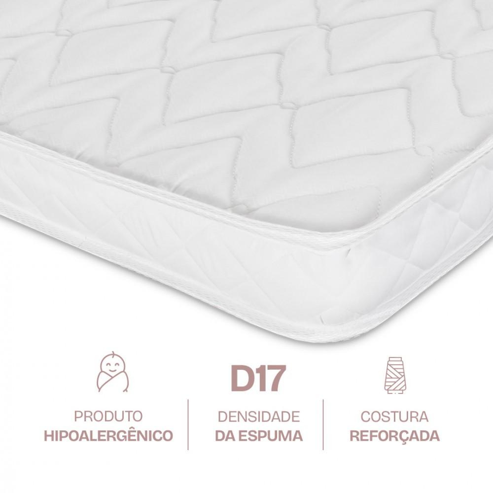 Colchão Para Berço Desmontável Chiqueirinho Cercadinho D17 100x70x6cm - Bf Colchões