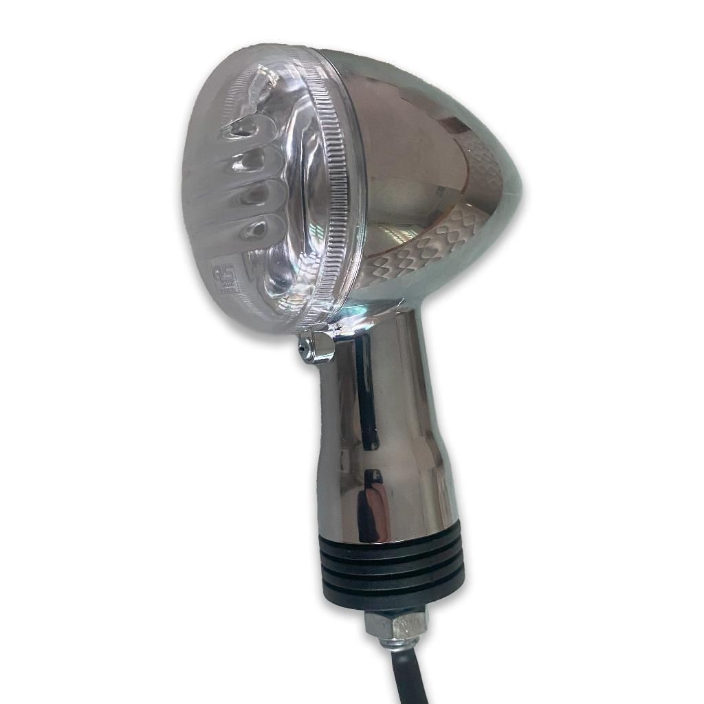 Pisca Seta Moto Gvs Suzuki Intruder Cromado Lente Cristal 4u