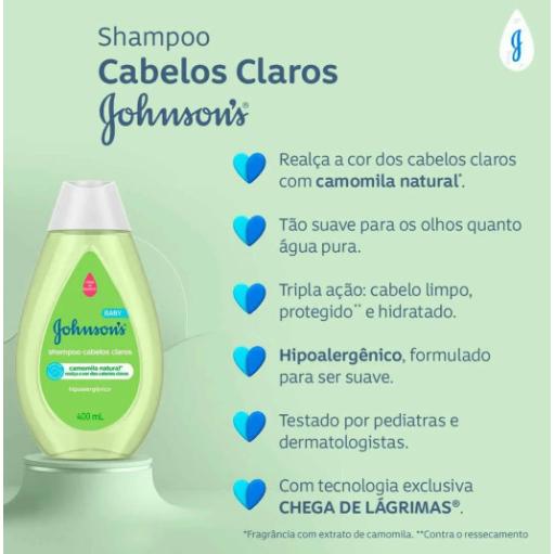 Shampoo Johnson S Baby Cabelos Claros 200ml
