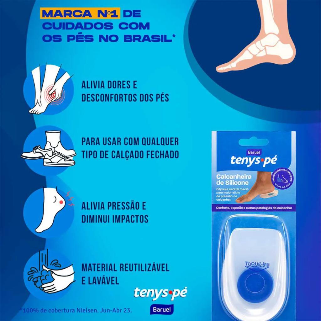 Tenys Pe Baruel Calcanheira De Silicone 34 Ao 38