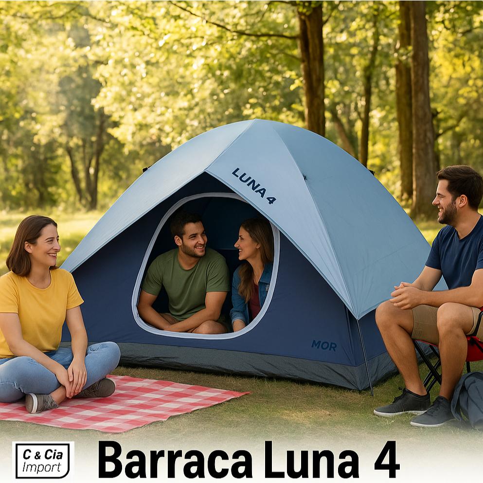 Barraca Camping 4 Lugares Iglu Luna Acapamento Sobreteto