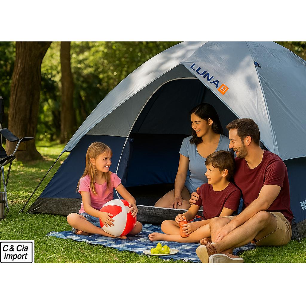 Barraca Campingde 4 A 6 Lugares Luna Iglu Acampamento Sobreteto 3x3