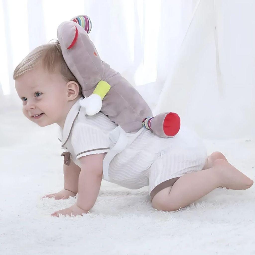 Almofada Protetora De Cabeça Mochila Pelúcia Proteção Andador De Bebe Joelheira Encosto De Cabeça