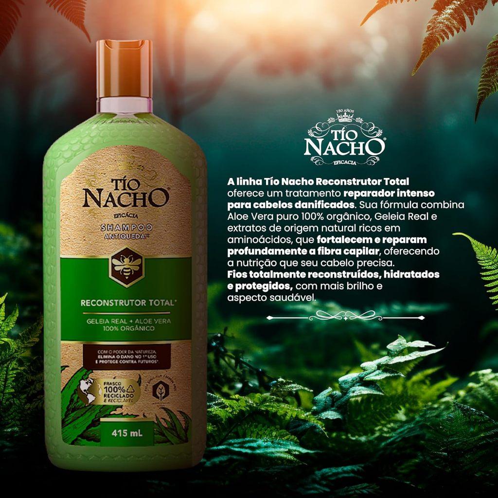 Shampoo Tio Nacho Antiqueda Reconstrutor Com 415ml