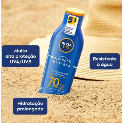 Protetor Solar Nivea Sun Protect Hidrata Fps70 200ml