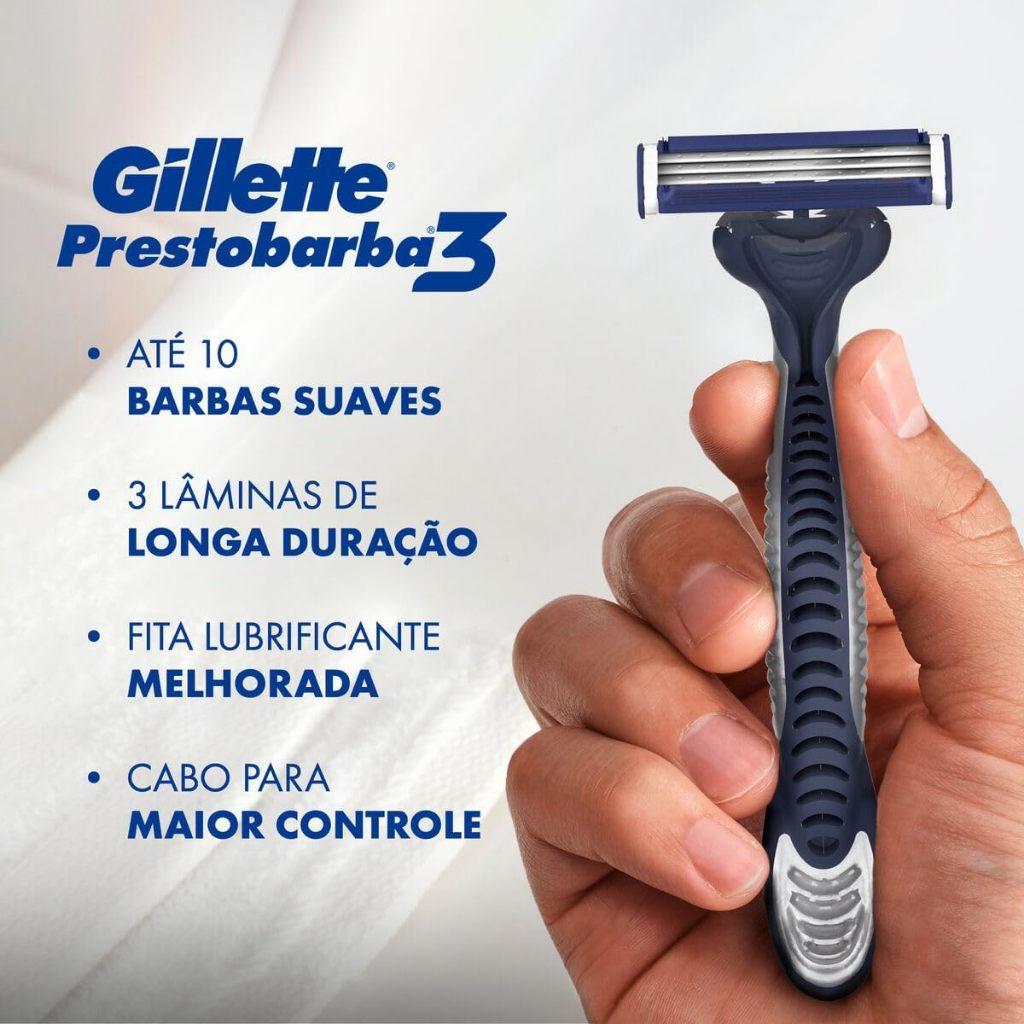 Aparelho De Barbear Prestobarba 3 Masculino Leve 4 Pague 3