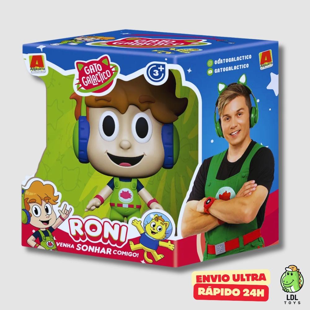 Boneco Vinil Gato Galático Gamer Articulado Youtuber 15cm Algazarra