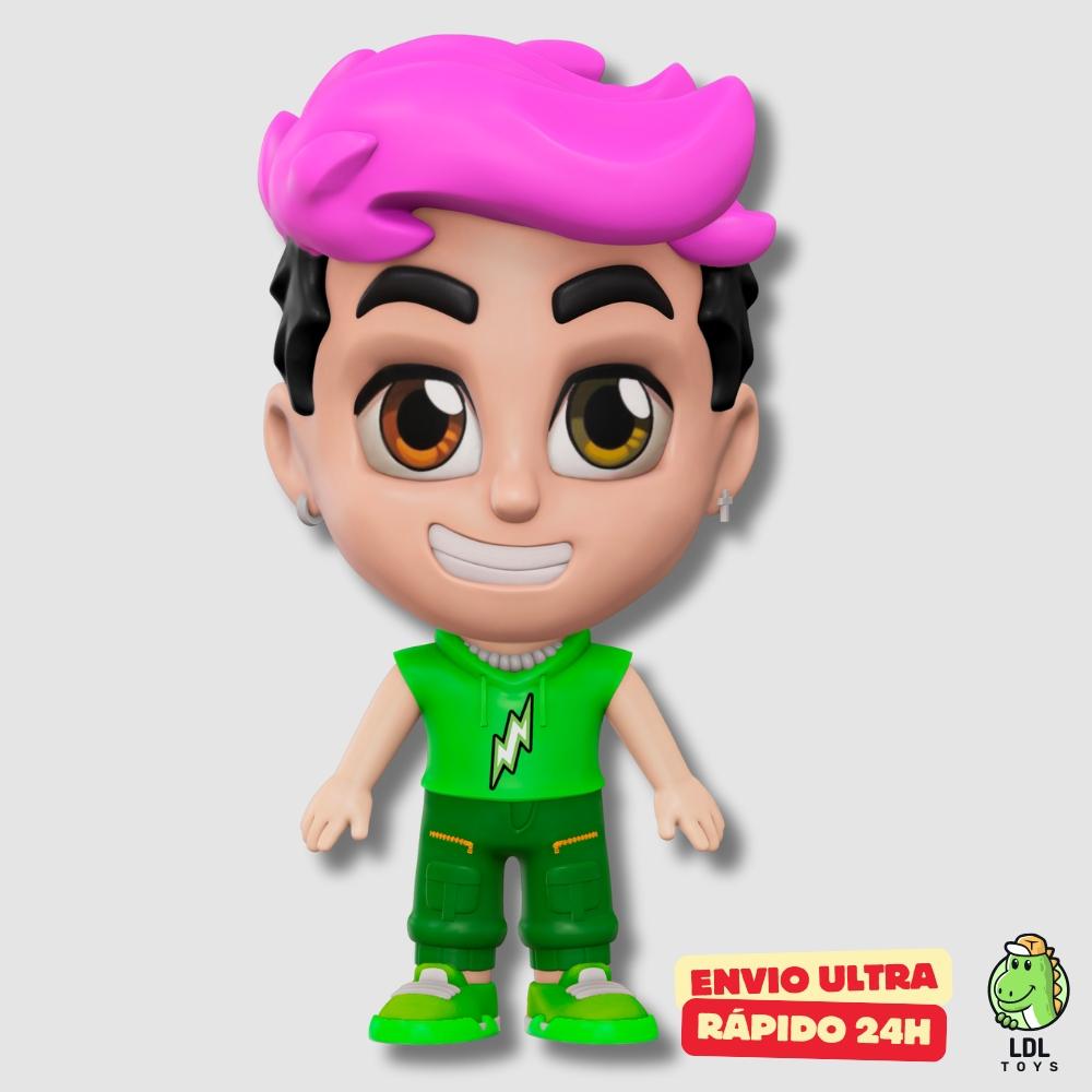 Boneco Vinil Void Dos Rosas Gamer Articulado Youtuber 15cm Algazarra