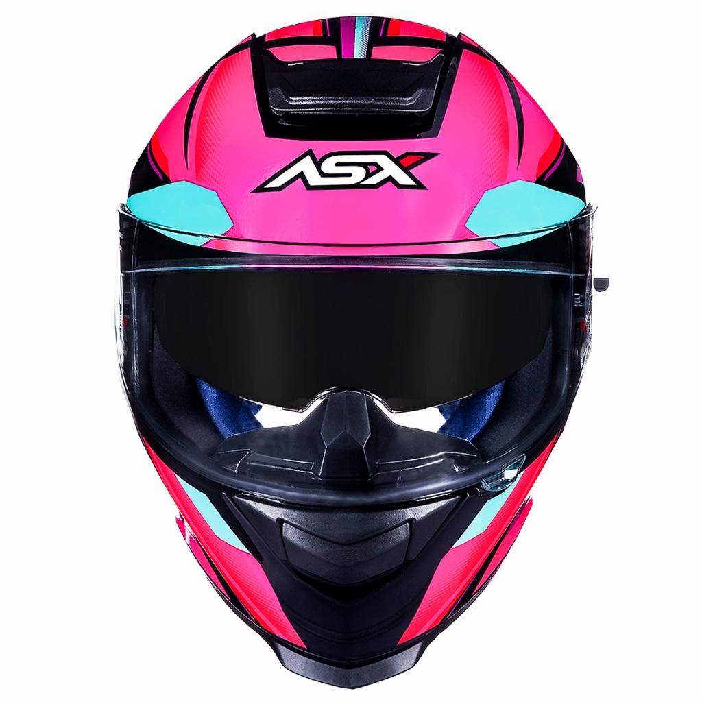 Capacete Feminino Asx Eagle Sv Rosa Brilhante