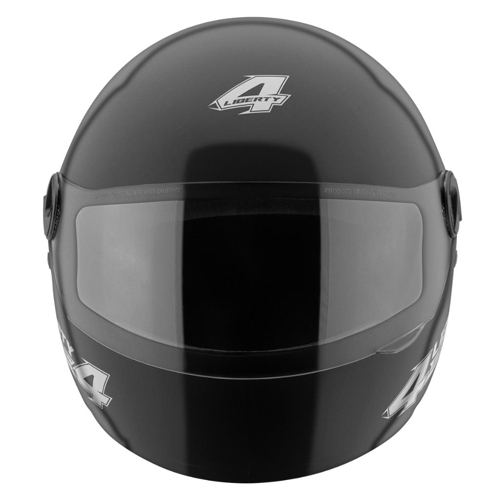 Capacete Moto Fechado Preto PRO Tork Com Viseira Injetada Transparente Casco Abs E Revestimento Eps
