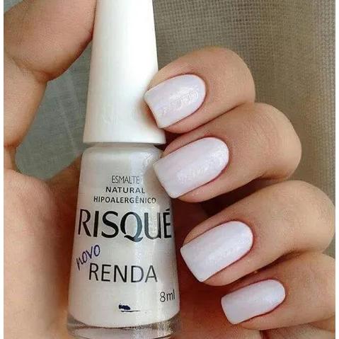 Esmalte Risqué Cremoso Natural Renda 8 Ml