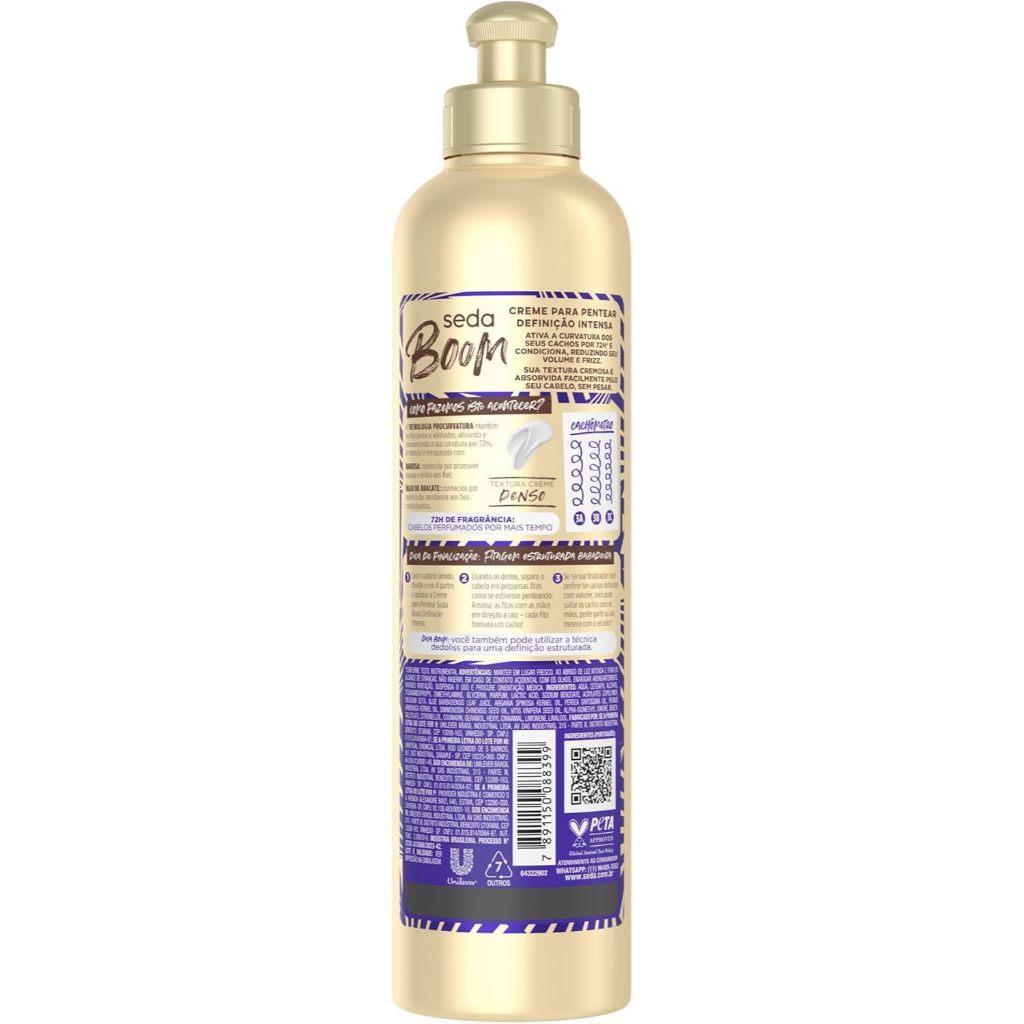 Creme Para Pentear Seda Boom Definição Intensa 350ml