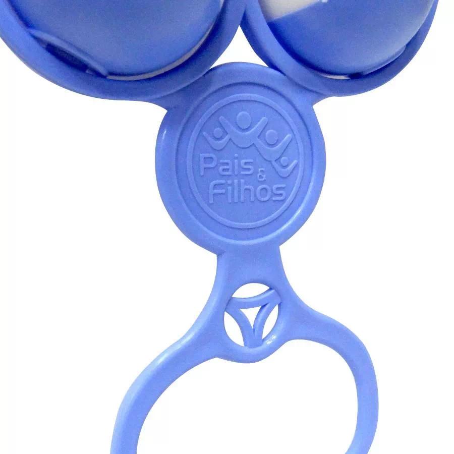 Chocalho Infantil Solapa Azul - Pais E Filhos