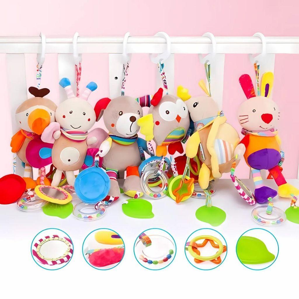 Brinquedo Para Carrinho De Bebê Recém-nascido Pingente Chocalho Pendurado Relaxante 24cm Toymix