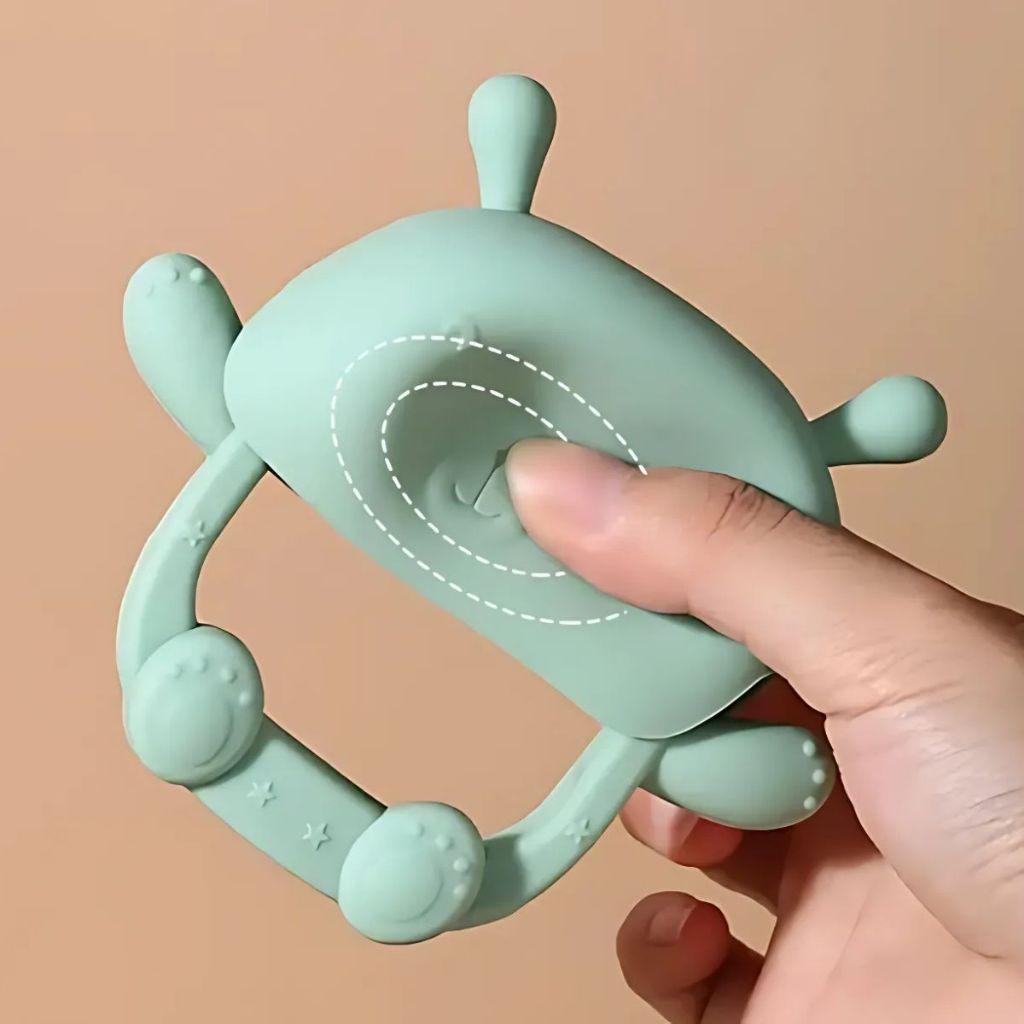 Luvinha Coelho Silicone Mordedor De Bebe Luva Dentição Infantil Luva Massageador De Dente Bebes
