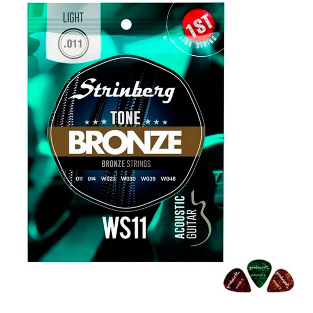 Jogo Cordas Violao 010 011 012 Strinberg Giannini Tagima