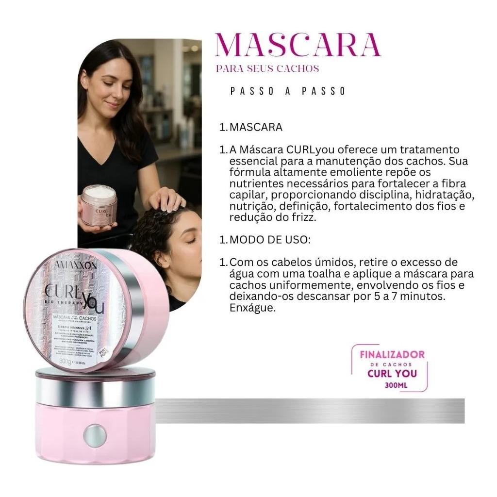 Máscara De Cachos Curlyou Nutrição Profunda E Revitalização Total