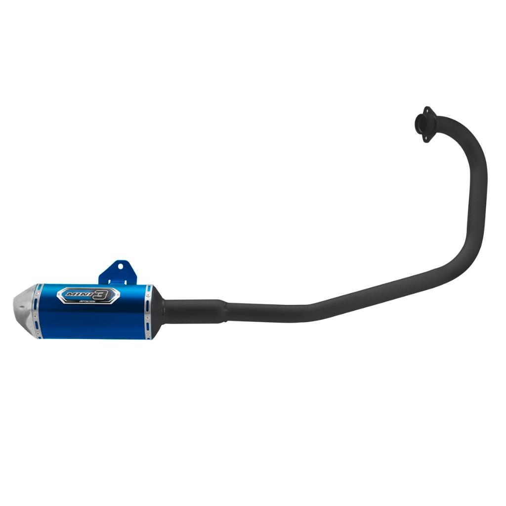 Escapamento Esportivo De Moto Twister 250 Mini 3 Curva Preta