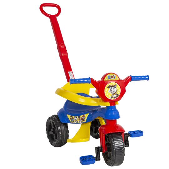 Motoca Infantil Completa 1 A 3 Anos - Triciclo Haste Protetor Pedal E Apoio - Inmetro - Queen Shop
