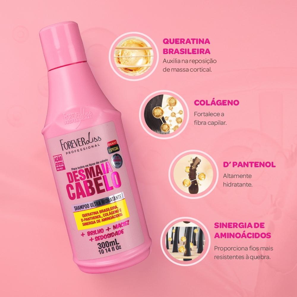 Shampoo Desmaia Cabelo Forever Liss 300ml