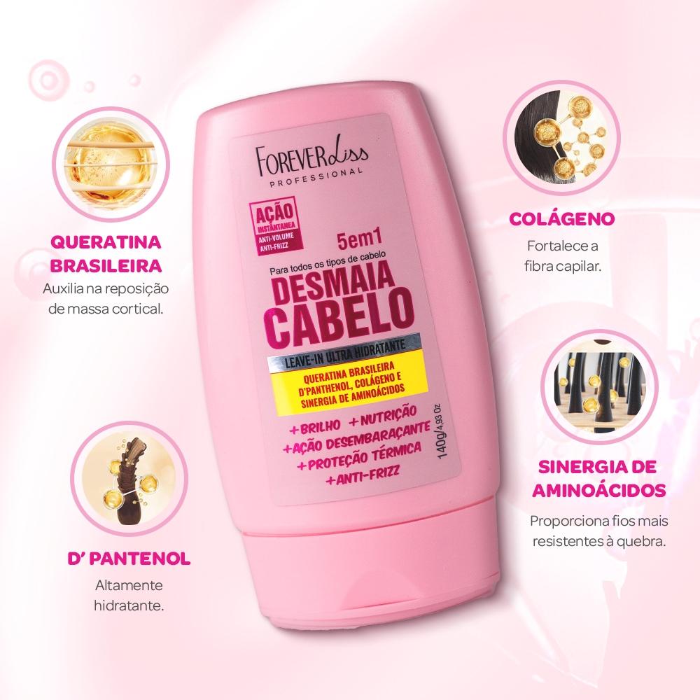Leave-in Desmaia Cabelo 5 Em 1 Forever Liss 140G