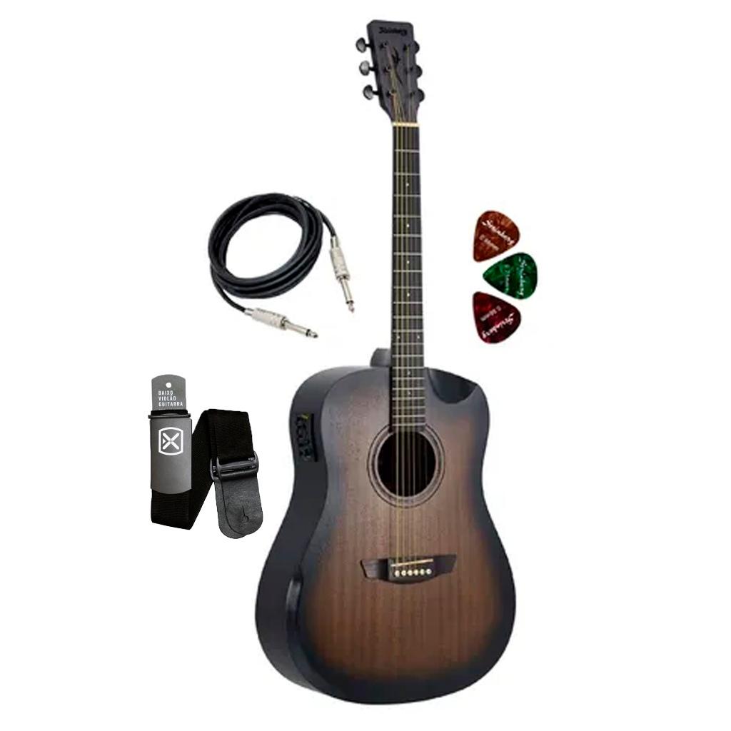 Violão Strinberg Forest Fs4d Hcr Tos Folk Aço Cores